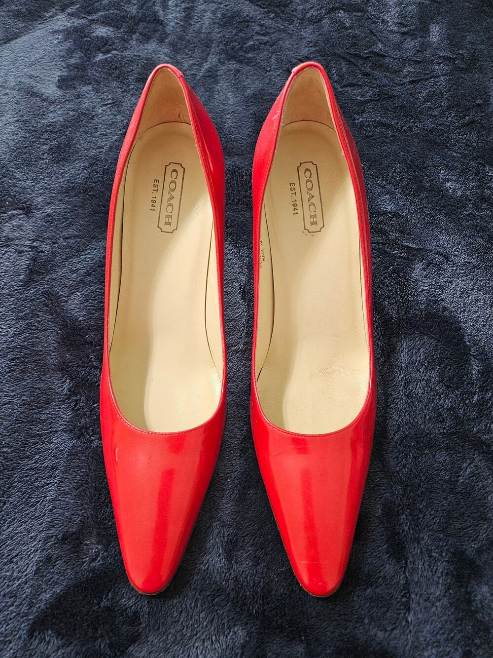 Coach Misty Patent Leather Pointed Toe Pumps Size 10M